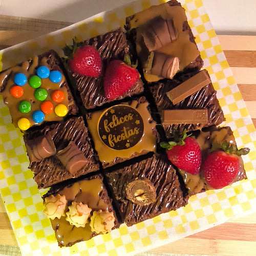 Brownies con toppings